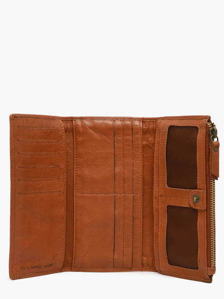 Portefeuille Heritage Leder Biba Bruin heritage POR4L ander zicht 1